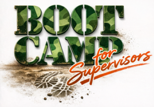 Boot Camp for Supervisors logo with bootprint